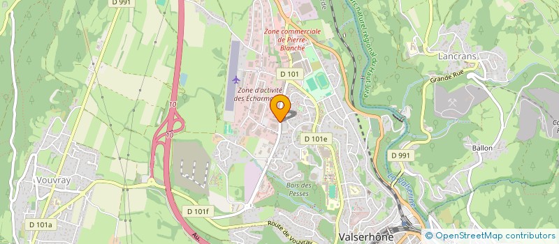 localisation de l'entreprise QUATUOR à VALSERHONE