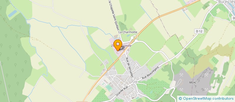 localisation de l'entreprise QUATUOR  GY