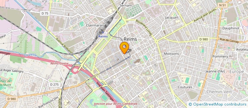 localisation de l'entreprise QUATUOR  REIMS