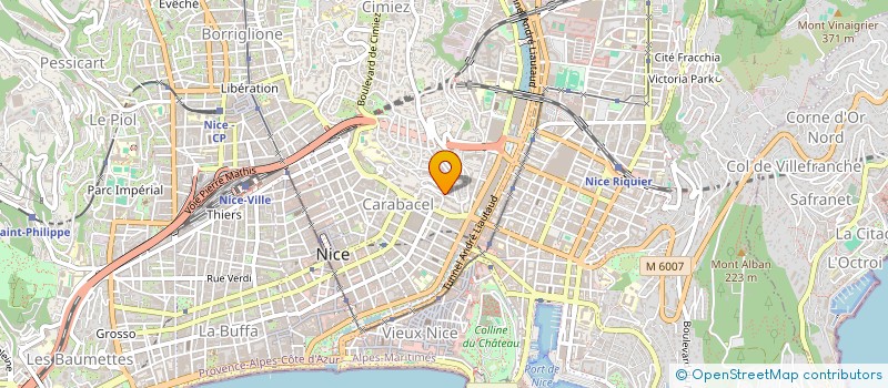 localisation de l'entreprise QUATUOR à NICE