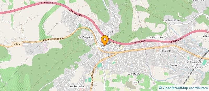 localisation de l'entreprise QUATUOR  LE LUC