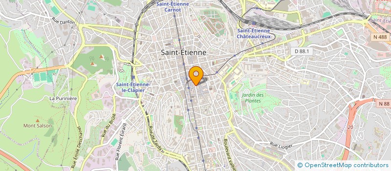 localisation de l'entreprise QUATUOR CHAUSSEUR à SAINT-ETIENNE