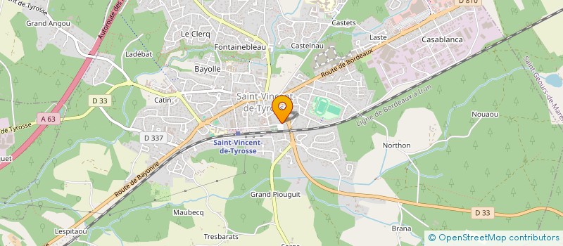 localisation de l'entreprise QUATUOR CORDIAL  ST-VINCENT-DE-TYROSSE