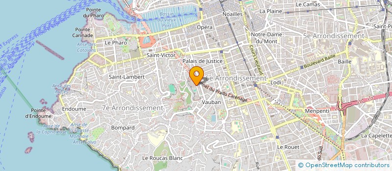 localisation de l'entreprise QUATUORS DU PARVIS  MARSEILLE