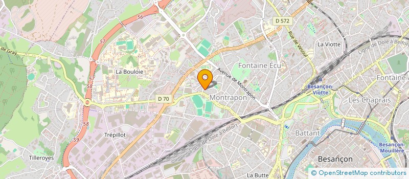 localisation de l'entreprise QUAUCA  BESANCON