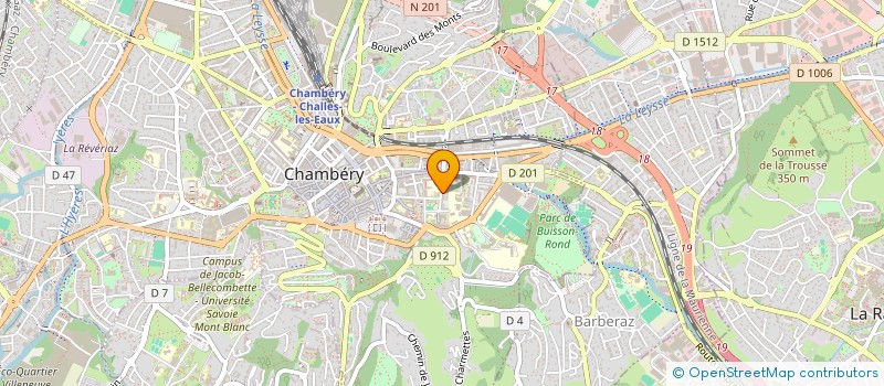 localisation de l'entreprise QUAY-THEVENON FREDERIC & GERALDINE  CHAMBERY