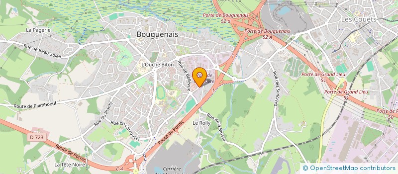 localisation de l'entreprise QUB à BOUGUENAIS