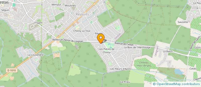 localisation de l'entreprise QUB  CESTAS