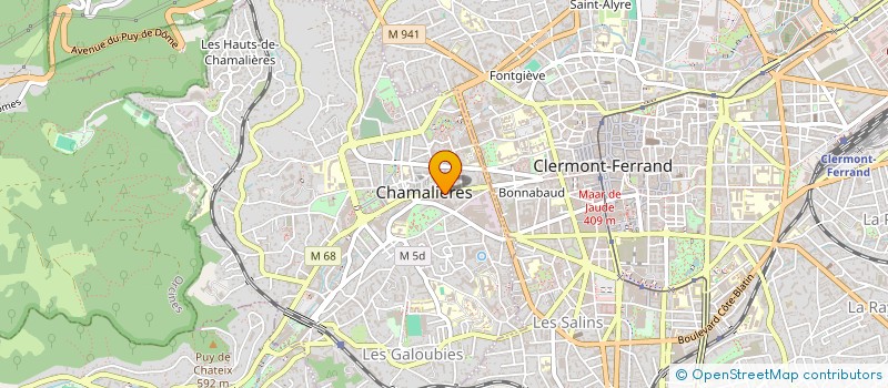 localisation de l'entreprise QUB  CHAMALIERES