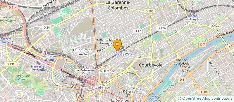 localisation de l'entreprise QUBE CONSEIL  COURBEVOIE