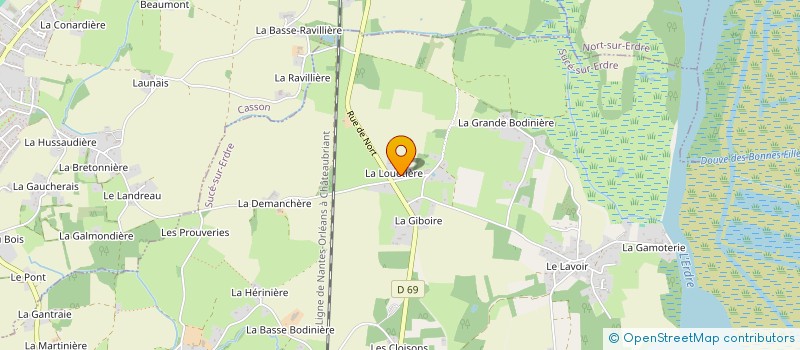 localisation de l'entreprise QUBIM  SUCE-SUR-ERDRE