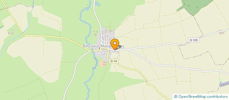 localisation de l'entreprise QUD à BILLY-SOUS-MANGIENNES
