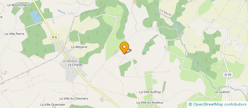 localisation de l'entreprise QUE-BREIZH à SAINT-VRAN