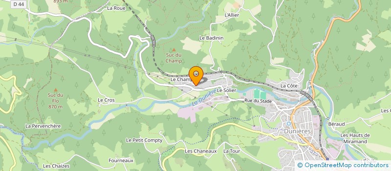 localisation de l'entreprise QUE DES BELLES CHOSES  DUNIERES