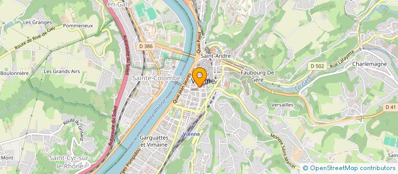 localisation de l'entreprise QUE DU BONHEUR à VIENNE