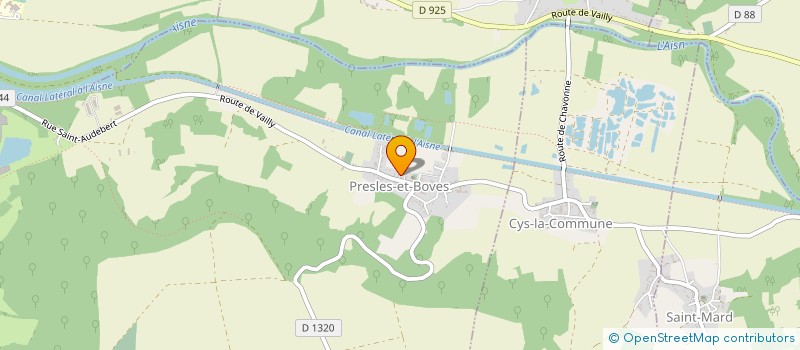 localisation de l'entreprise QUE FAIRE EN à VAILLY-SUR-AISNE