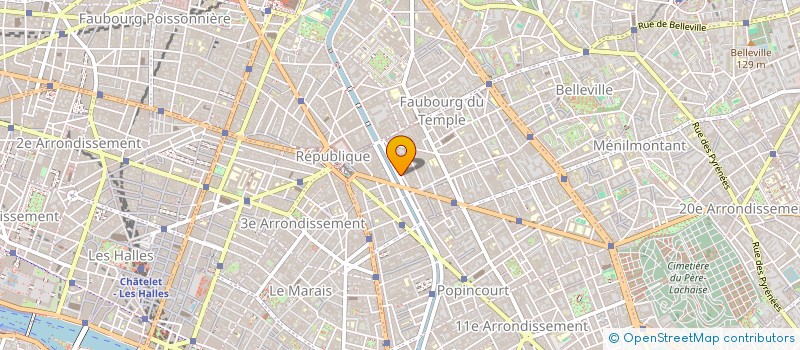 localisation de l'entreprise QUE LA NUIT BRUME  PARIS