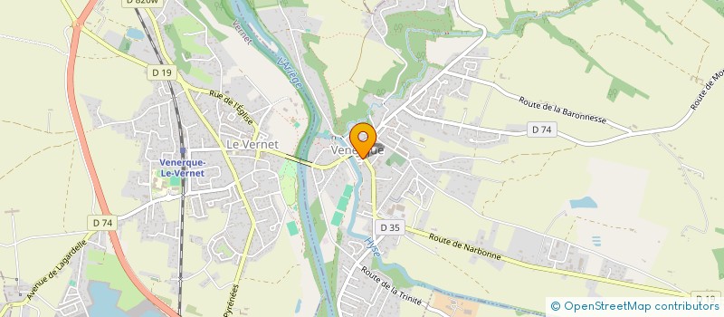 localisation de l'entreprise QUE LA VIE SOIT UNE DANSE à VENERQUE