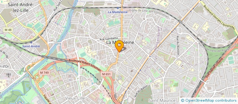 localisation de l'entreprise QUE PASTA à LA MADELEINE