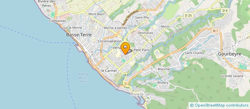 localisation de l'entreprise QUEBEC IMPORT à BASSE-TERRE