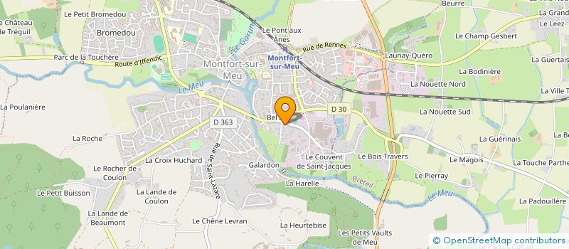 localisation de l'entreprise QUEBRIAC  RENNES