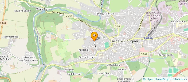 localisation de l'entreprise QUEBRIRA à CARHAIX-PLOUGUER