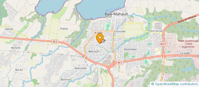 localisation de l'entreprise QUEEN C MANAGEMENT  BAIE MAHAULT