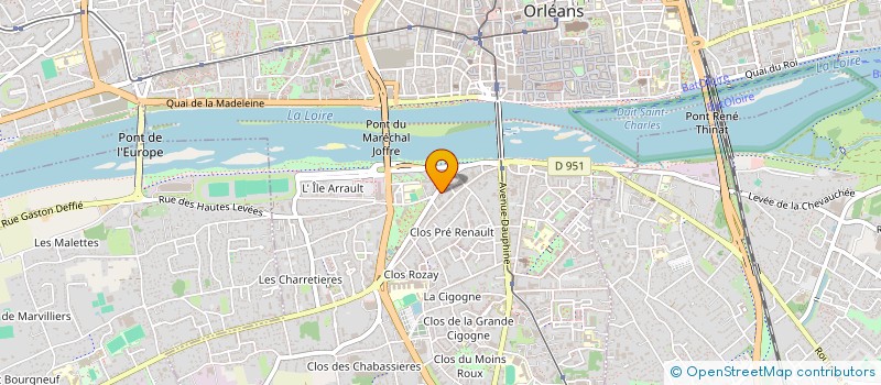 localisation de l'entreprise QUEEN LIGHT  ORLEANS