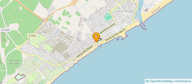 localisation de l'entreprise QUEEN MOTHER  VALRAS-PLAGE