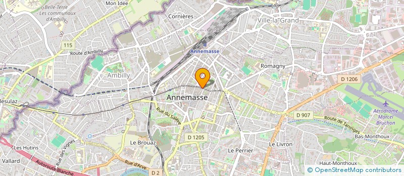 localisation de l'entreprise QUEEN STAR à ANNEMASSE