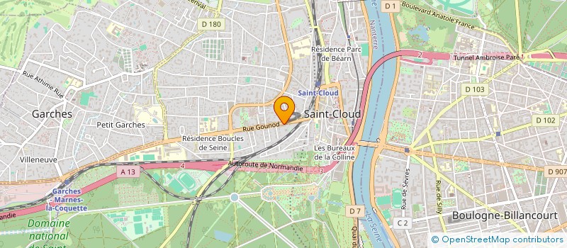 localisation de l'entreprise QUEENS PARIS à SAINT-CLOUD
