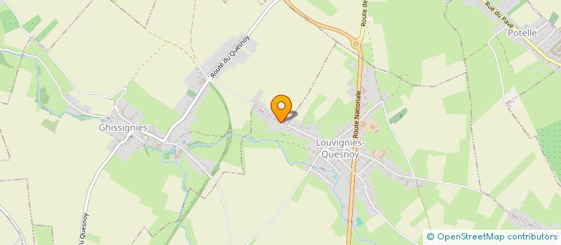 localisation de l'entreprise QUEFENEZ  LOUVIGNIES-QUESNOY