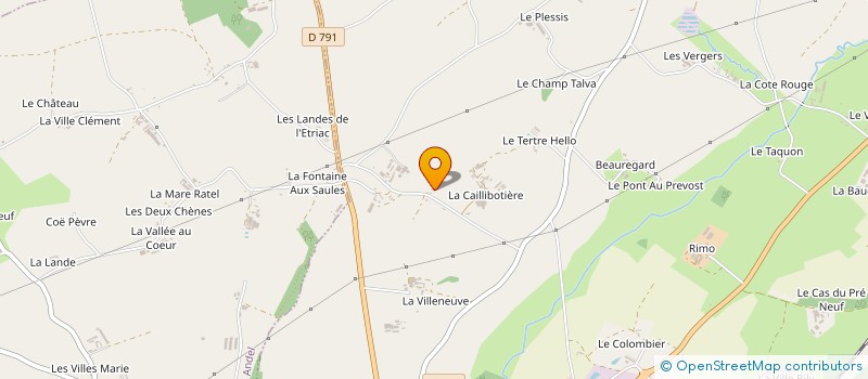 localisation de l'entreprise QUEFFERON  LAMBALLE-ARMOR