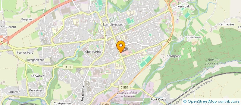 localisation de l'entreprise QUEGUINER II  LANDIVISIAU