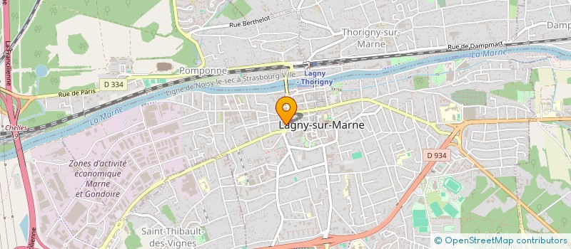 localisation de l'entreprise QUEILLE CARBURANTS  LAGNY-SUR-MARNE