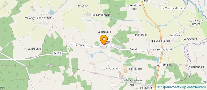 localisation de l'entreprise QUEILLE PAYSAGES  MONTENEUF