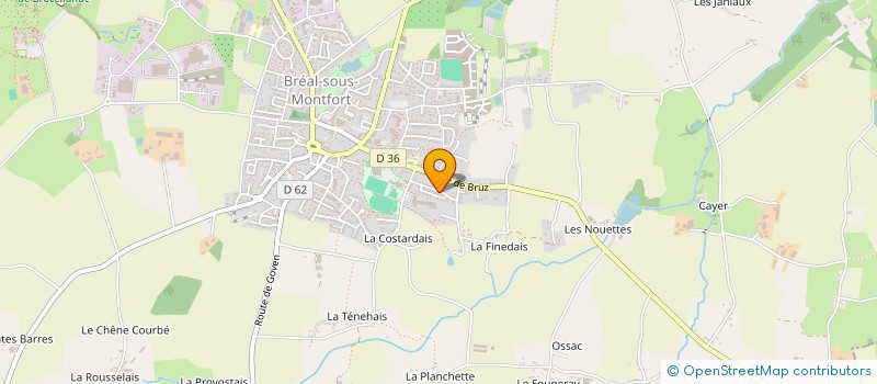 localisation de l'entreprise QUEINNEC 35  BREAL-SOUS-MONTFORT