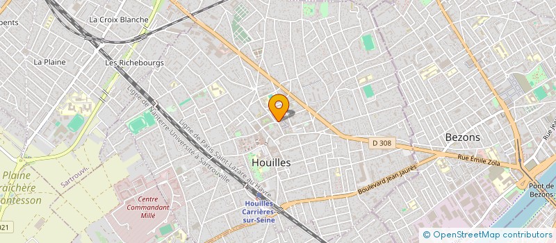 localisation de l'entreprise QUEIROZ ANTONIO DESBEUX JEAN à HOUILLES