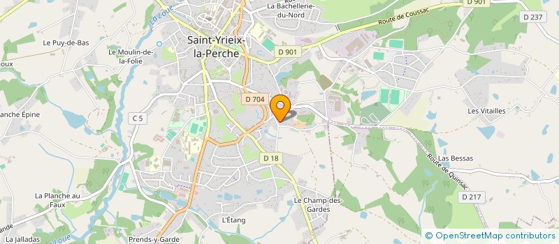 localisation de l'entreprise QUEL BON VIN T'AMENE  SAINT-YRIEIX-LA-PERCHE