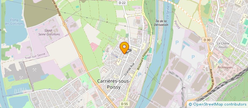 localisation de l'entreprise QUEL-SYNDIC.COM  CARRIERES-SOUS-POISSY