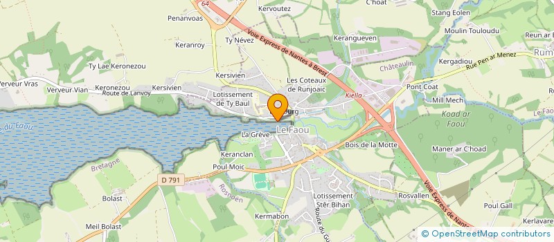 localisation de l'entreprise QUELEN  ERGUE-GABERIC