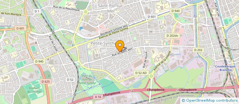 localisation de l'entreprise QUELIA DU BONHEUR à DUNKERQUE