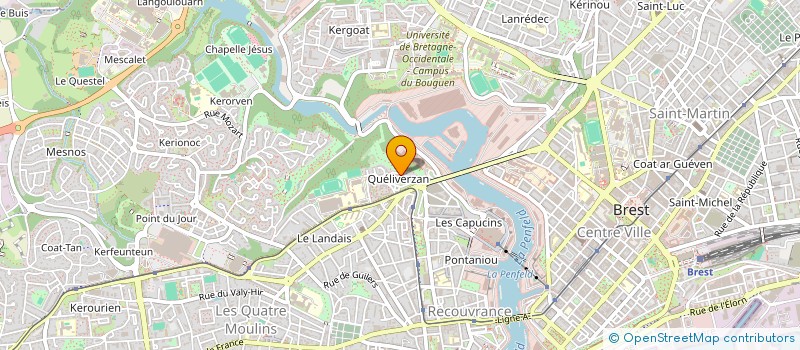 localisation de l'entreprise QUELIVERZAN EN MOUVEMENT à BREST