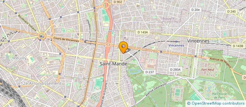 localisation de l'entreprise QUELLE EPOQUE à SAINT-MANDE