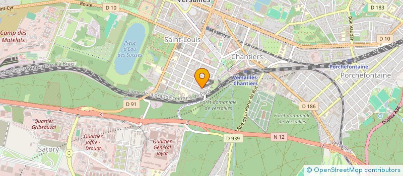 localisation de l'entreprise QUELQUE CHOSE PLUTOT QUE RIEN  VERSAILLES