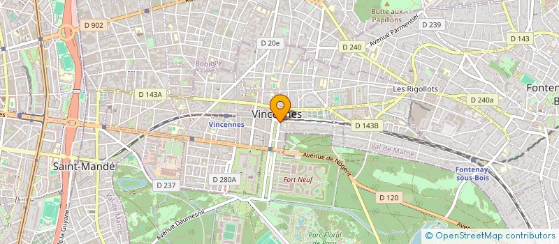 localisation de l'entreprise QUELURAIN à VINCENNES
