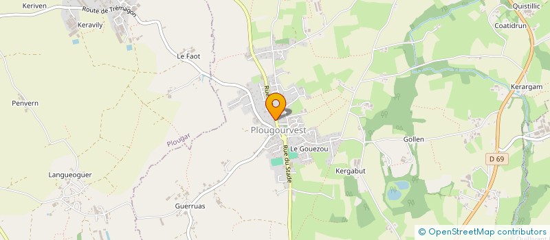 localisation de l'entreprise QUEMELOUP  PLOUGOURVEST