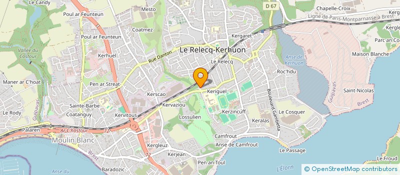 localisation de l'entreprise QUEMENER  LE RELECQ-KERHUON