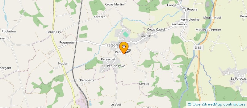 localisation de l'entreprise QUEMENER  TREGONNEAU