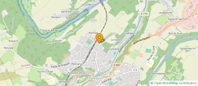 localisation de l'entreprise QUEMS  CHATEAULIN